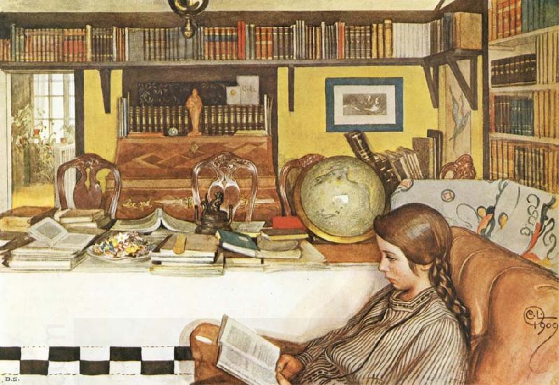Carl Larsson The Reading Room China oil painting art